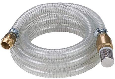 CHM GmbH 1 Zoll Saugschlauch Garnitur Ansaugschlauch Pumpe 7 Meter (Messing) mit Rückschlagventil