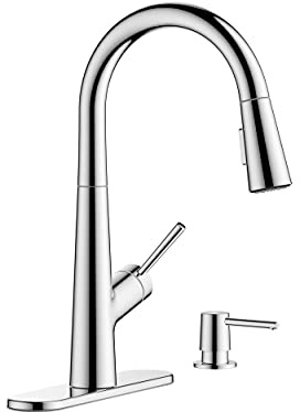 Hansgrohe Lacuna - Grifo de cocina extraíble cromado
