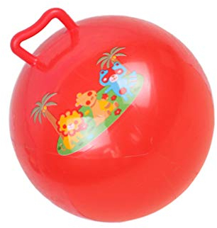 STOBOK 25cm Aufblasbarer Gymnastikball Krabbelkäfer Hüpfball Ball Springball mit Griff für Kinder Kleinkinder Outdoor Sport Spielzeug Zufällige Farbe