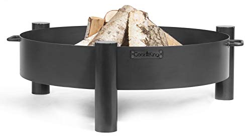 Eldskål Haiti Ø 80 cm eldstad för trädgården eller terrassen av stål, brandkorg som värmekälla eller grill, CookKing