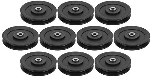 EVTSCAN 10 Stück 115mm Lager Riemenscheibe Nylon Fitness Lager Riemenscheibe Home Gym Aufsätze Übung Krafttraining Zubehör