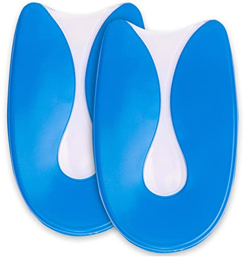 SULPO 2 Paare Gel Fersenschutz gegen Druckschmerz bei Fersensporn Fersenkissen U Form Größe 40-46