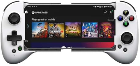 ShanWan Controller Smartphone Android/iOS, Controller di Gioco Mobile con Leva di manovra regolabile per Xbox Cloud Steam Link GeForce Now MFi Arcade Games [android,ios] (Bianca)