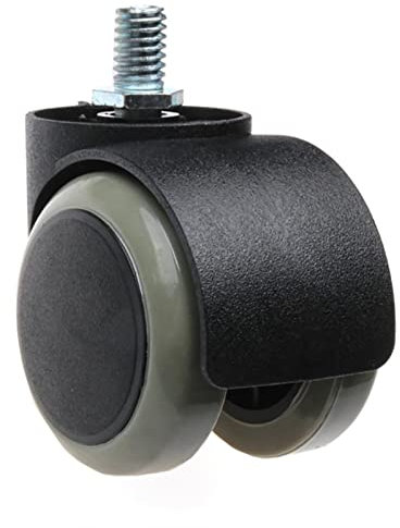 VejiA Universal Mute Caster 2 Zoll Ersatz Bürostuhl Drehgelenk Gummirollen Räder für Möbelbeschläge 1 Stück