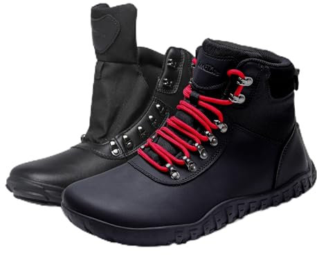 Deedlite vattentäta barfotaskor dam sommar, hög barfotasko herr höst, utomhus promenadskor barfota vandringsskor stövlar sneakers, svart, 45 EU