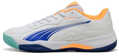 Puma Nova Smash - Scarpe da Tennis Unisex, Puma White-Vivid Blue-Heat Fire-Puma Black,