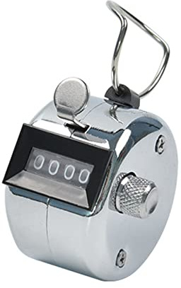 Handzähler aus Metall mit Basishalterung für Sportler, Statistikreihe, aus Metall