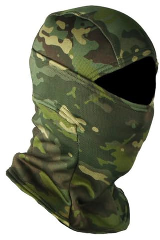 ZHQFLC Camouflage Fleece gefüttert Balaclava Warme Winter Winddichte Thermische Kapuze Nackenwärmer Maske UV-Schutz für militärische Taktische Radfahren Jagd Snowboard
