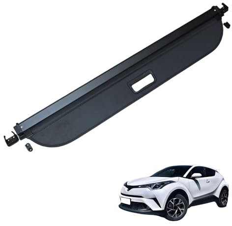 Gisltv Auto Einziehbarer Laderaumabdeckung Kofferraum,für Toyota CHR Privatsphäre Schutz Abdeckung Ausziehbar Rollo Kofferraumabdeckung