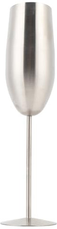 Masyrt Flauto di Champagne in Acciaio Inossidabile, Isolamento Freddo 260 Ml Coppa di Calice per Vino in Metallo Facile per Feste con Effetti di Raffreddamento Eccezionali, Matrimonio