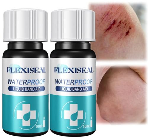 2PCS Liquid Plaster,Liquid Wound Dressing,Skin Liq-uid Plaster Spray,Liq-uid Skin Glue for Wounds Human,Waterproof and Breathable Spray Plasters for Wounds,Quick-Drying Dressing for Protection Film