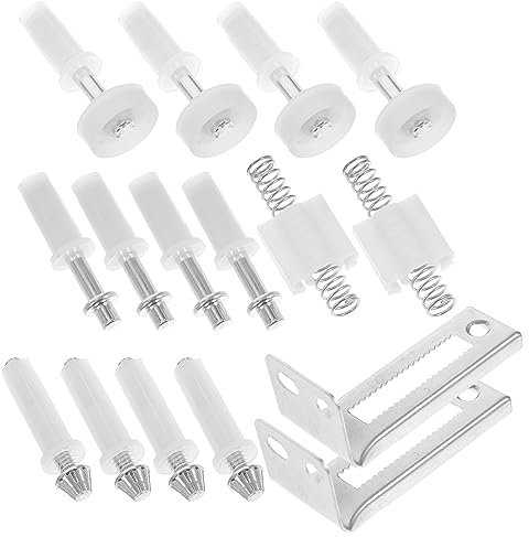 LIFKOME Kit de Quincaillerie pour Porte Pliante et Pivot Métallique en Acier Inoxydable, 16 Pièces, Adapté aux Portes de Placard Pliantes pour Maison, Bureau et Usage Commercial