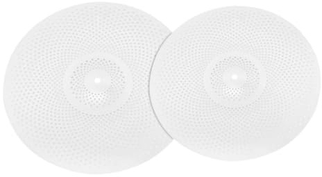 Milisten 2piezas Platillos Silenciosos Para Batería De Repuesto De Aleación Platillos Mudos Para Practicar Casa Accesorios De Instrumento Musical