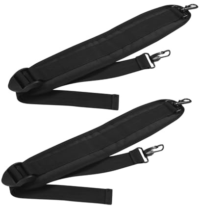 SUPVOX 2pcs Padded Breathable Cotton Shoulder Strap for Instrument Cases Adjustable Replacement Bag Strap for Violin Guitar Erhu Pipa Lightweight Comfortable Carrying