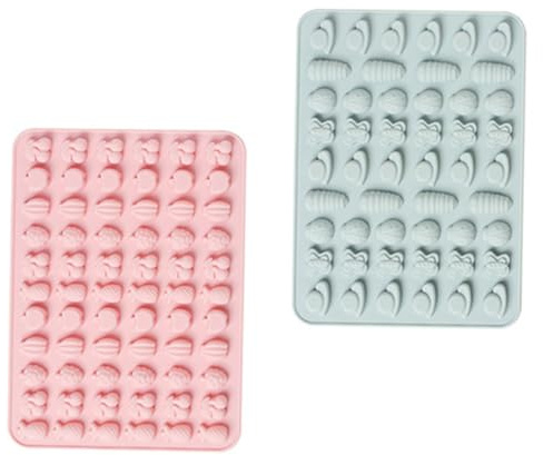 Mipcase 2pezzi Stampo in Silicone Per Cioccolatini Stampi Per Dolci Fondenti Caramelle e Cioccolato Per Alimenti Sicuro e Resistente Per Uso Prolungato