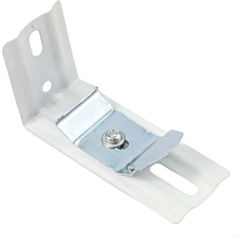 8 Pack L Shaped Brackets for Vertical Blinds Fitting 1 1/2 Inch Head Rails Suitable for Indoor Mounting with Iron Material