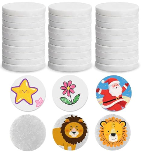 36 Stück Steine zum Bemalen, 5cm Flache Malsteine, | Natürliche Weiße Steine für DIY Basteln, Garten Deko, Aquarium & Versteiner Spiel (36, Weiß)