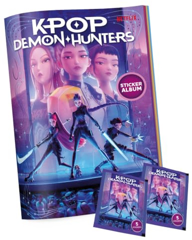 K-POP Demon Hunters Álbum oficial de pegatinas de Netflix, 32 páginas