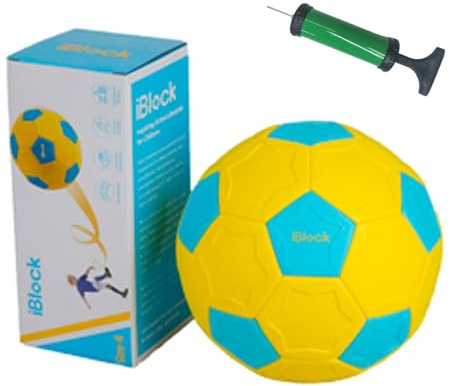 Smartwo Böjd fotboll storlek 4 med pump och fickor
