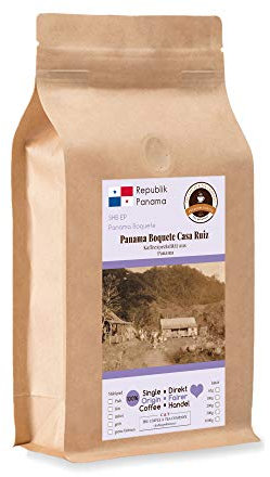 Kaffee Globetrotter - Kaffee Mit Herz - Panama Boquete Casa Ruiz - 500 g Ganze Bohne - für Kaffee-Vollautomat, - Spitzenkaffee Fair Gehandelt Unterstützt Soziale Projekte