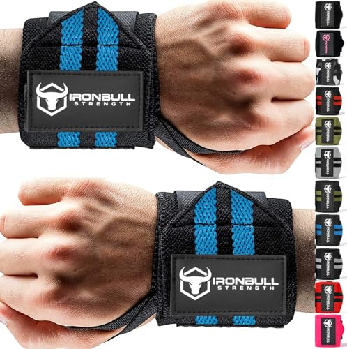 Wrist Wraps (18 Premium Quality) for Powerlifting, Bodybuilding, Weight Lifting - Wrist Support Braces for Weight Strength Training
