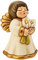 THUN Limited Edition 2023, Bomboniera con Iconico Angelo in Ceramica Decorata a Mano, Simbolo di Protezione e Affetto, 5x5.2x8 cm h