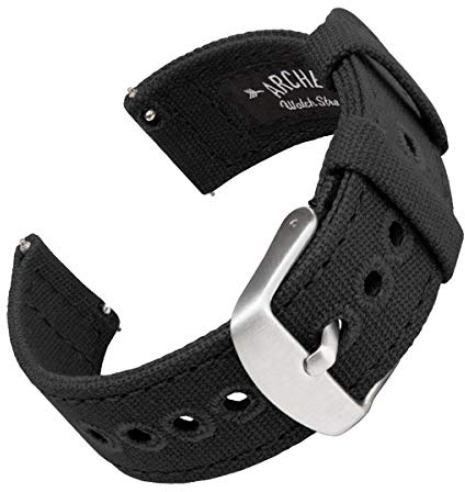 Archer Watch Straps - Canvas Uhrenarmbänder mit Schnellverschluss