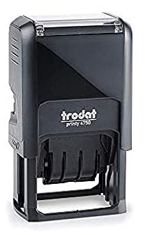Trodat Stempel Printy Dater 4750/L 22 mit Text GESCANNT