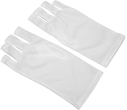 Guante De Protección UV Para Manicura, Tamaño Adecuado, Prevención Del Envejecimiento De La Piel, Arte De Uñas, Lámpara De Curado, Guante, Flexible, Resistente A Los Rayos UV, Para Canoa,(blanco)
