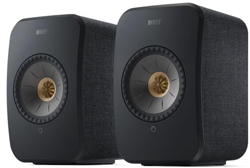 KEF LSX II Wireless HiFi Speaker System (Carbon Black)