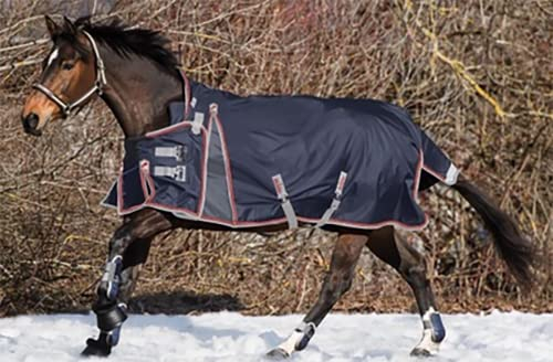 BNALU Verdicken Abschwitzdecke fürs Pferd ist atmungsaktiv Transportdecke Weidedecke Winterdecke Winterbaumwolle Weich und warm Reitausrüstung Outdoordecke (Size:135CM)