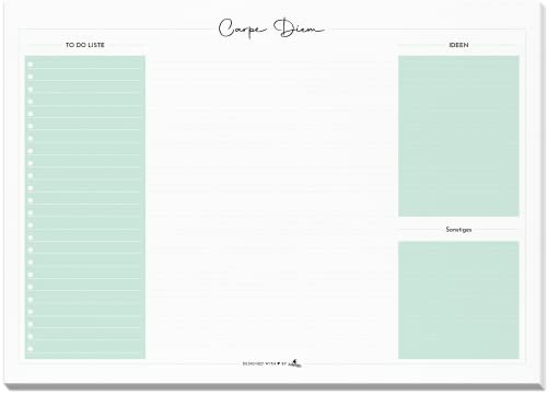 To Do Planer A4 mit 50 Blatt I Schreibtischunterlage aus Papier