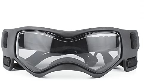 Hundebrille, Mode Hunde Schutzbrille, Anti-UV/Wasserdicht/Winddicht/Einstellbar Sonnenbrille für Kleine und Mittlere Hunde