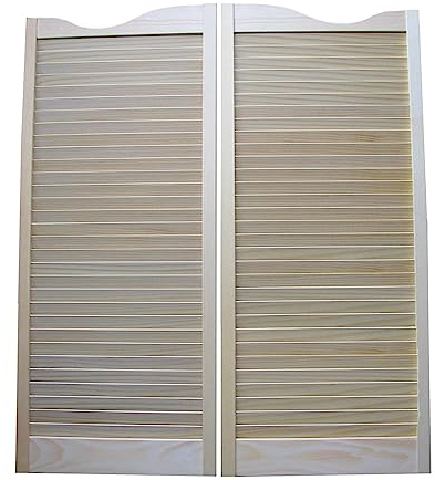 Schwingtür, Café-Tür, Salontür Aus Massivem Holz für den Innenbereich, Zauntor Inklusive Scharnieren für Küche, Geschäft, Eingang, Trennwand, Kneipe, Lackiert (Size : W130cmxh100cm(51.1x39.3))