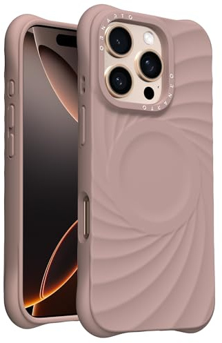 ORNARTO Vortuxe for iPhone 16 Pro Max Case,Compatible with MagSafe | Latte,6.9,Real Liquid Silicone,Vortuxe Texture,Drop Protection,Reinforced Corners,Soft-Touch Finish,Comfortable Grip