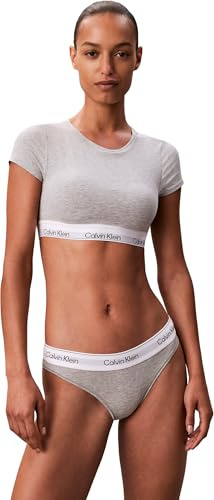 Calvin Klein Damen Bralette T-Shirt Hochgeschlossen