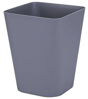 Sinoba Cestino 6102 in plastica, ideale per cameretta dei bambini, ufficio, cucina, altezza 29 cm, 12 l, colore: grigio blu