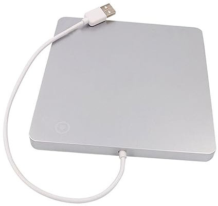 Mikikit De CD DVD RW USB para Portátiles y Pc Grabadora De Discos Diseño De Bandeja y Botón Compatible y