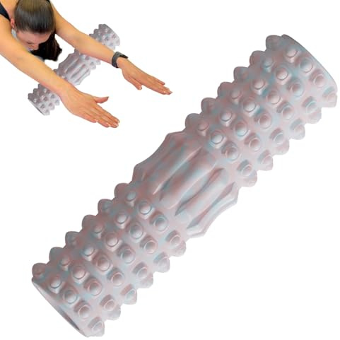 Rullo Massaggio Muscolare – Foam Roller Palestra Per Donne E Uomini | Massaggiatore Rilassante Muscoli Per Gambe, Schiena, Collo | Ideale Per Allenamento, Recupero E Fisioterapia