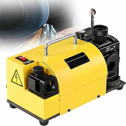 Portable Electric Drill Bit Sharpener, High-Speed 4400rpm Pure Copper Motor, Multi-Angle Adjustable (90°-135°) for Sharpening 3-15mm Blunt Drill Bits Efficiently