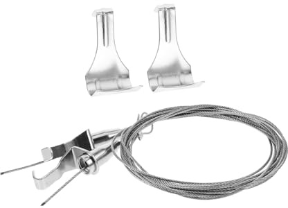 SEWACC 2sets Sospensione Per in Acciaio Inox Regolabile Corda Kit Per Appendere Cornici Adatto Per Interni Ed Esterni Gancio Per Foto Ganci Per Cornici