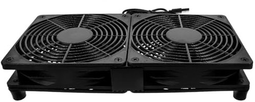 DIYEAH Dual USB Fan Ultra Thin Computer Cooling Fan with Speed for Laptops PC Cases Routers Compact Quiet for Efficient Cooling
