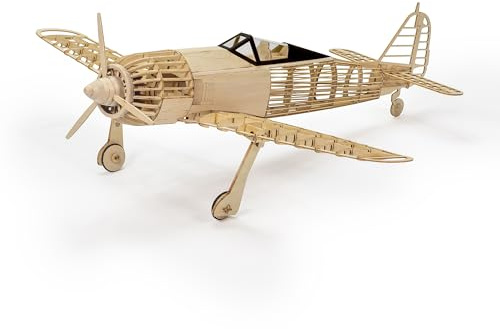 Viloyaga FW-190A Rompecabezas de avión 3D de madera 1:25, kit de avión de madera de balsa cortado con láser para construir para adultos, modelos de madera, rompecabezas de avión para decoración del