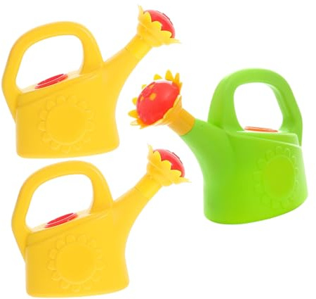 HEMOTON 3pièces Jouet Arrosage Plastique pour Garçon Fille Arrosoir De Bain Portable Et Pot Arrosage pour Tout-Petits