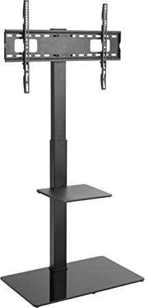 TV Floor Stand With Glass Base 37-70 Inch Screens Compatible with Sony K-65S3 K-65XR5 K65XR55B QD-OLED 4K HDR Smart