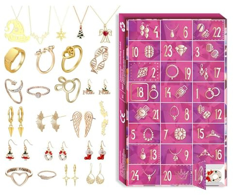 Weihnachten Advent Schmuck 24 Tage Halskette Schmuck