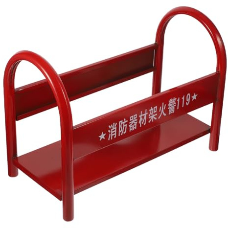 ROMISBABA Powder Fire Extinguisher Stand 4Kg Thickened Metal Floor Bracket Fire Extinguisher Storage Base Rack Holder for Industrial and Facility Safety
