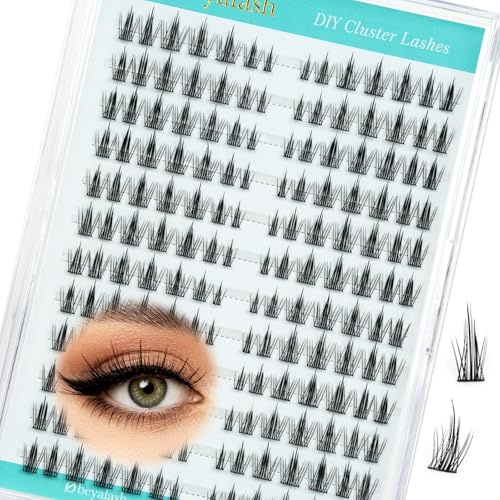 Obeyalash Pestañas postizas artificiales, naturales, curva C, pestañas individuales, pestañas, DIY para el hogar, efecto natural, diarias, longitudes mixtas 8–11–13 mm