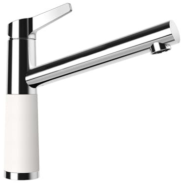 SCHOCK Küchenarmatur SC-510 Polaris – Niederdruck Armatur CRISTADUR mit Festauslauf und Standard Norm-Anschlüssen