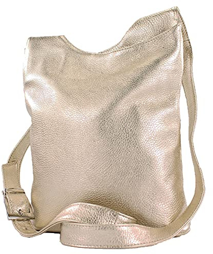 modamoda de T221 Damen Leder Umhängetasche, handmade in Italy